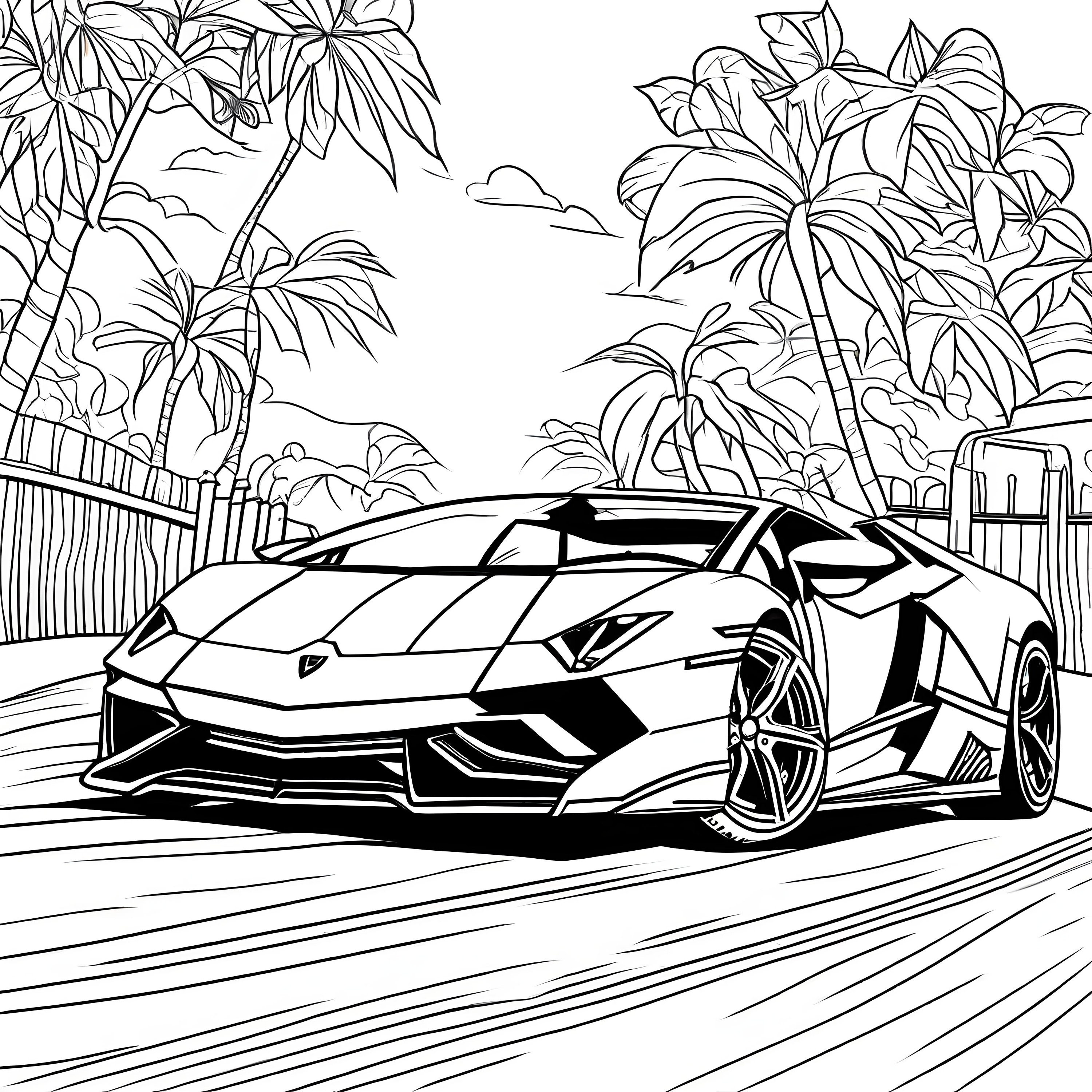 Super Cars Coloring Lamborghini Ferrari Bugatti Porsche 20 Pages - Etsy