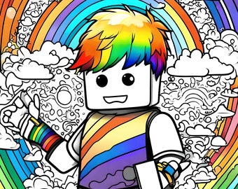 Libro da colorare Roblox 9 PAGINE