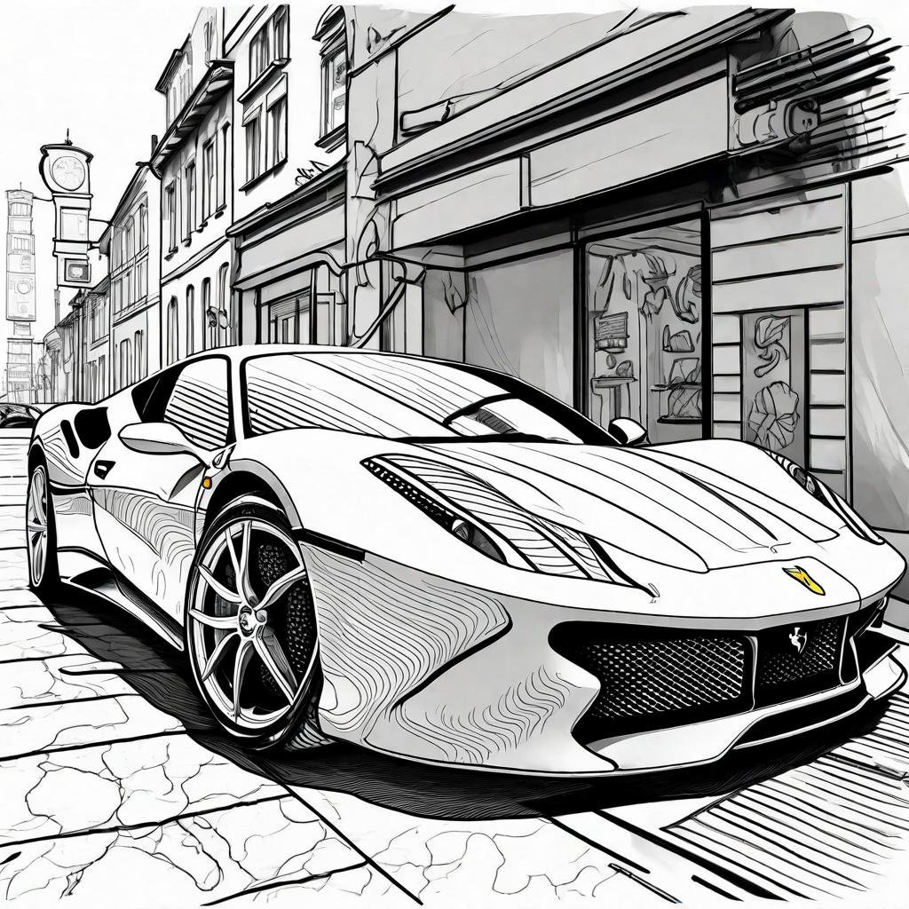 Ferrari Coloring Pages 26 TOP PAGES Ferrari 458 Italia Ferrari F430 ...