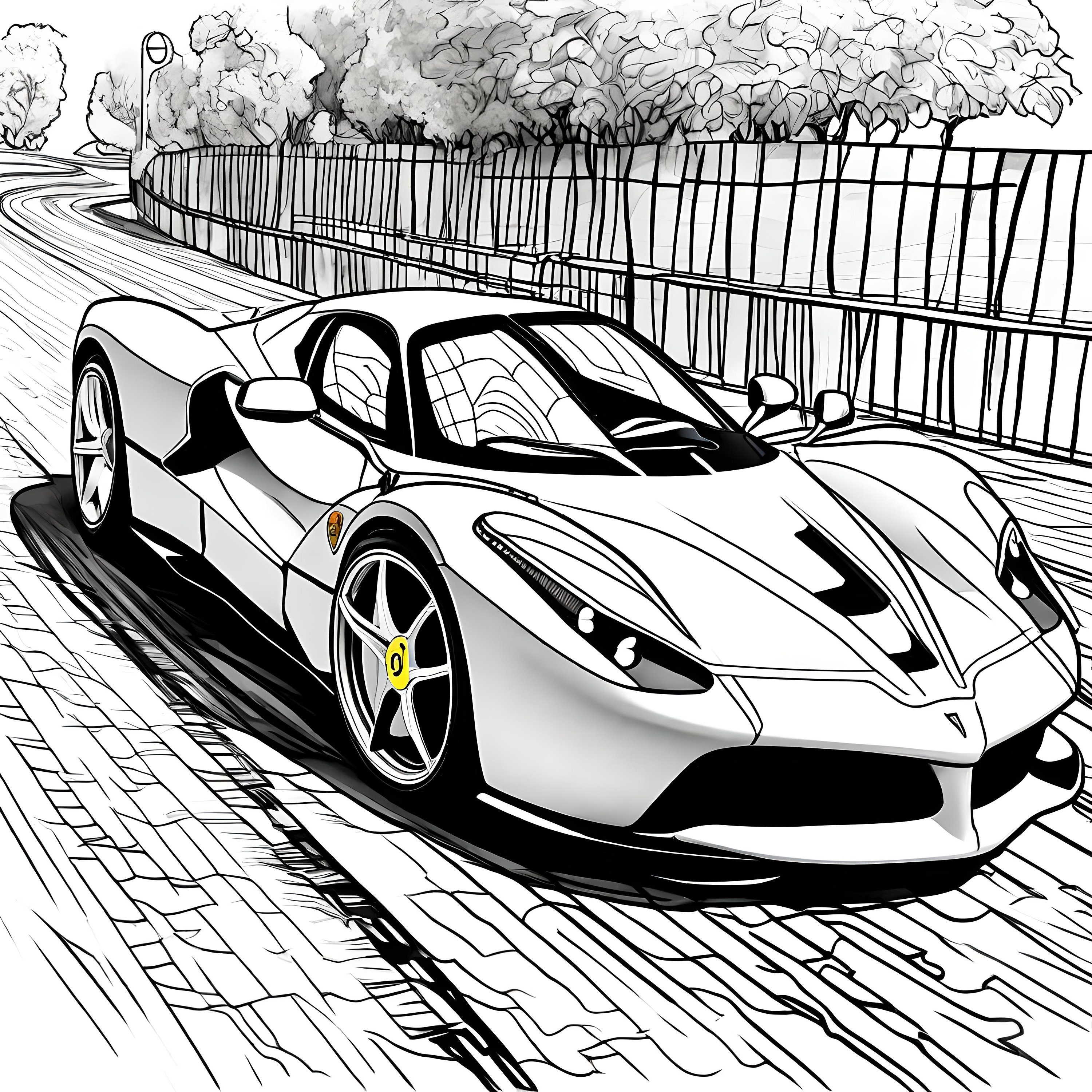 La Ferrari Coloring Pages