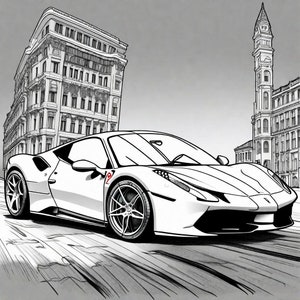 Ferrari Coloring Pages 26 TOP PAGES Ferrari 458 Italia Ferrari F430 Ferrari 488 GTB Ferrari 360 Modena Ferrari 488 Spider