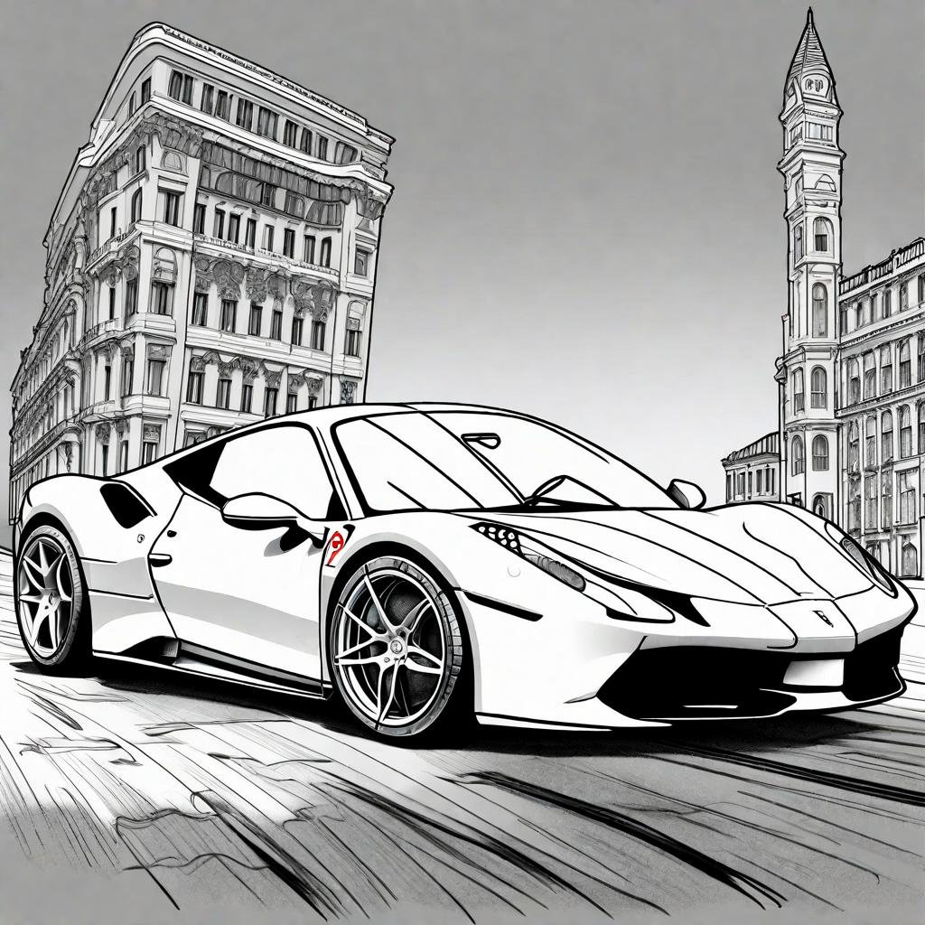 Ferrari Coloring Pages 26 TOP PAGES Ferrari 458 Italia Ferrari F430 ...