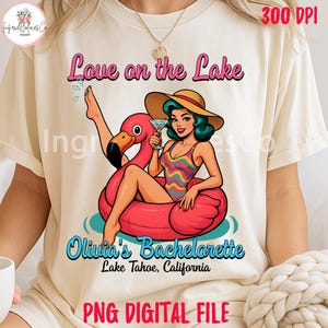 Custom Party Love On The Lake Png, Summer Vacation Bachelorette Png, Lake Bachelorette Png, Custom Camp Bachelorette Party Png, Hiking Png