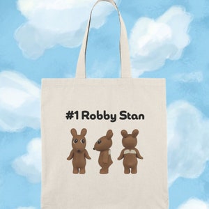 Sonny Angel &quot;#1 Robby Stan&quot; Tote - 100% Natural Cotton Canvas | Sonny Angel Tote, Sonny Angel Gift, Rare Sonny, Unique Cute Gift, Gen-Z Gift