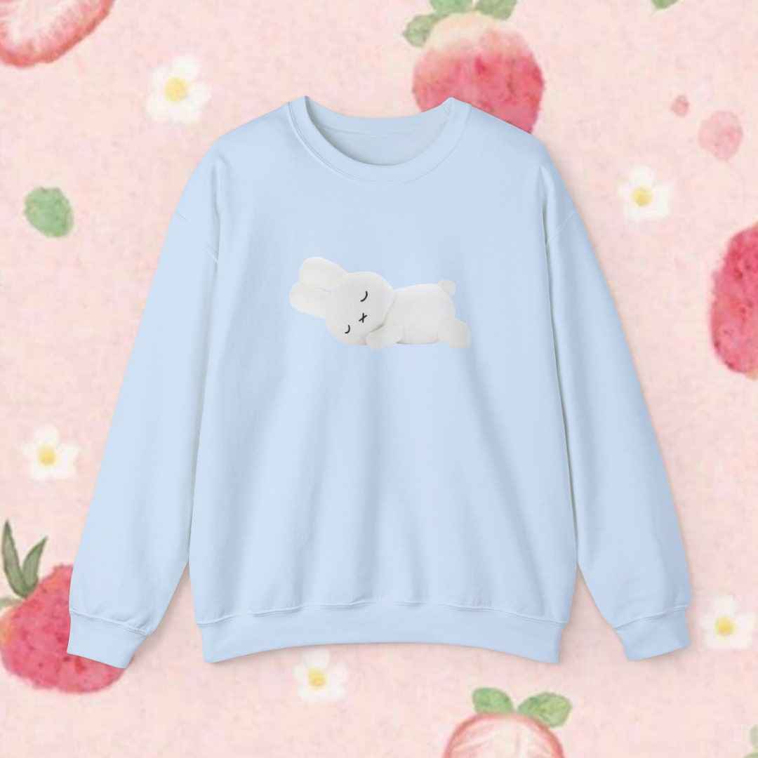 Miffy Sleeping Plush Adult Crewneck, Unisex Heavy Blend™ Crewneck ...