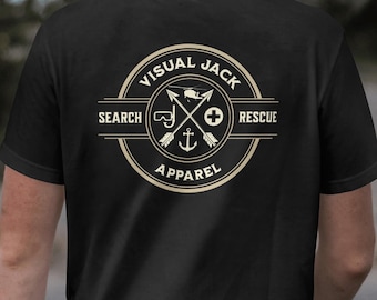 Camiseta de piloto de búsqueda y rescate, diseño militar de SAR