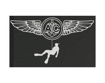 Bandera de nadador de rescate de las Alas de tripulación aérea