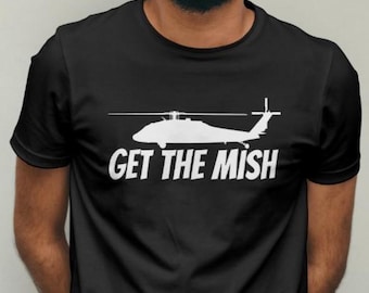 Consigue la camiseta Mish, la camiseta de piloto de helicóptero, la camiseta de tripulación aérea