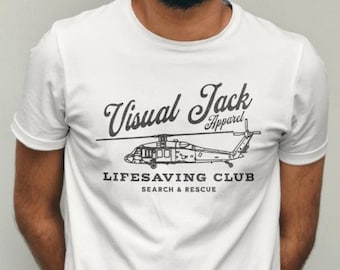 Camiseta del Club de Salvamento Visual Jack, camiseta MH-60S, camiseta de búsqueda y rescate