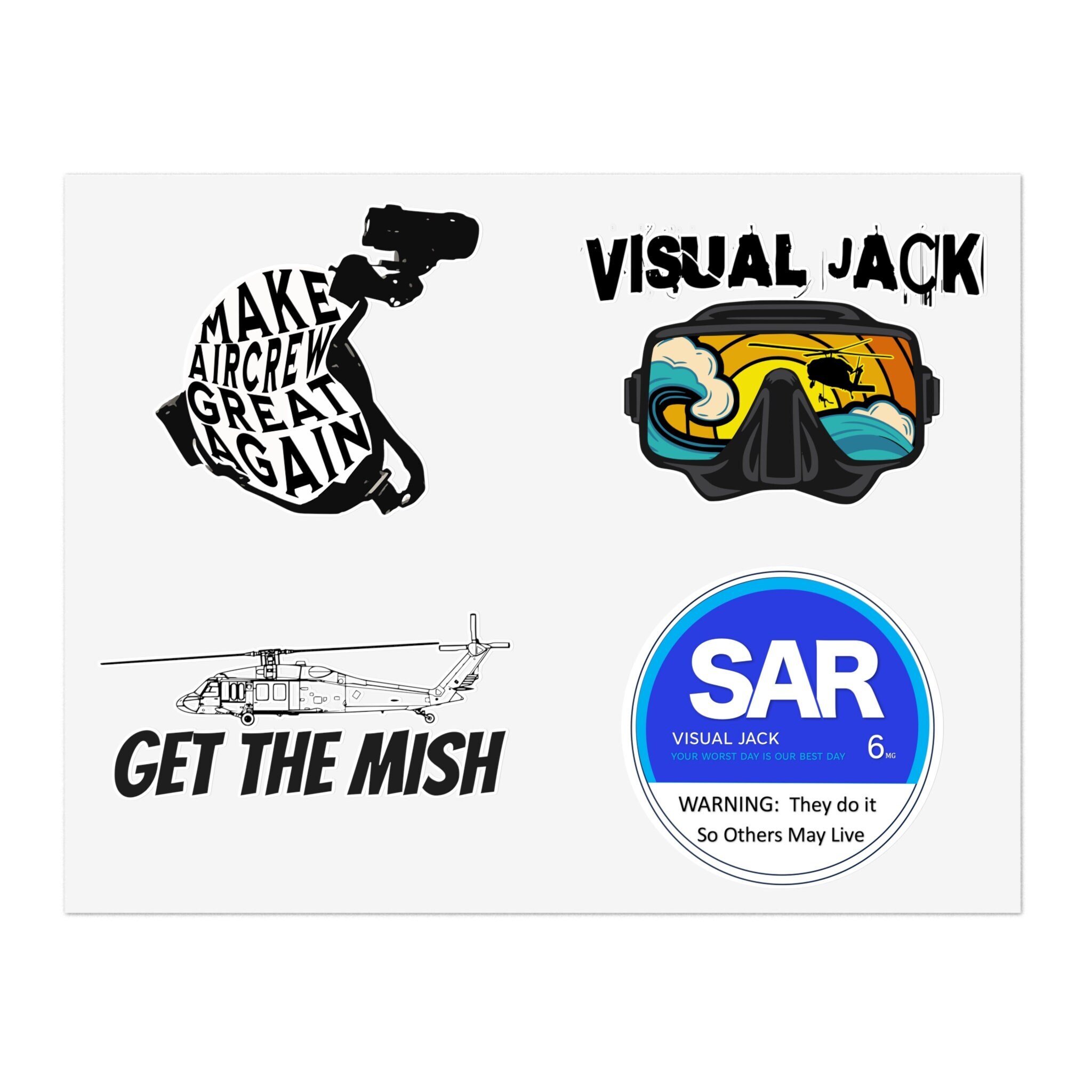 Visual Edge Sticker Visual Jack Sticker Pack - Etsy