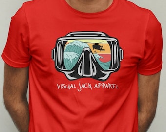 Camisa de máscara de nadador de rescate, camisa de helicóptero de rescate