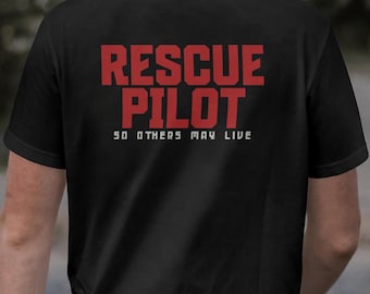 Camiseta de piloto de rescate, camiseta de piloto de búsqueda y rescate
