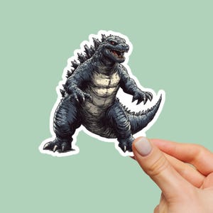 Godzilla Sticker, Tumbler Sticker, Water Bottle Sticker, Vinyl Sticker, Kindle Sticker, Godzilla Sticker Vinyl, Laptop Decal