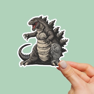 Godzilla Sticker, Tumbler Sticker, Water Bottle Sticker, Vinyl Sticker, Kindle Sticker, Godzilla Sticker Vinyl, Baby Godzilla, Laptop Decal