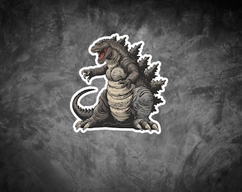 Pegatina de Godzilla, pegatina para vaso, pegatina para botella de agua, pegatina de vinilo, pegatina para Kindle, pegatina de vinilo de Godzilla, Baby Godzilla, pegatina para portátil