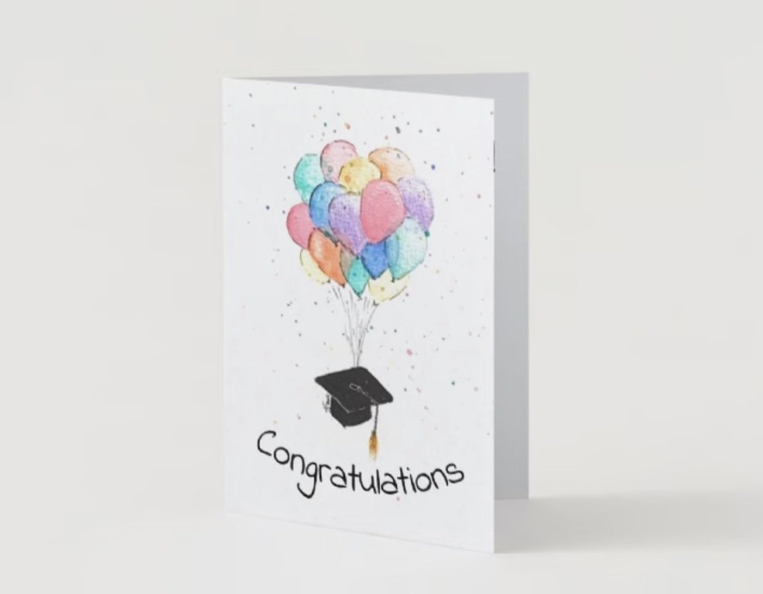 Graduation Card / Congratulations Card / High School College Graduation ...