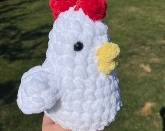 Fluffy chicken Crochet Plushie, Amigurmi Chicken