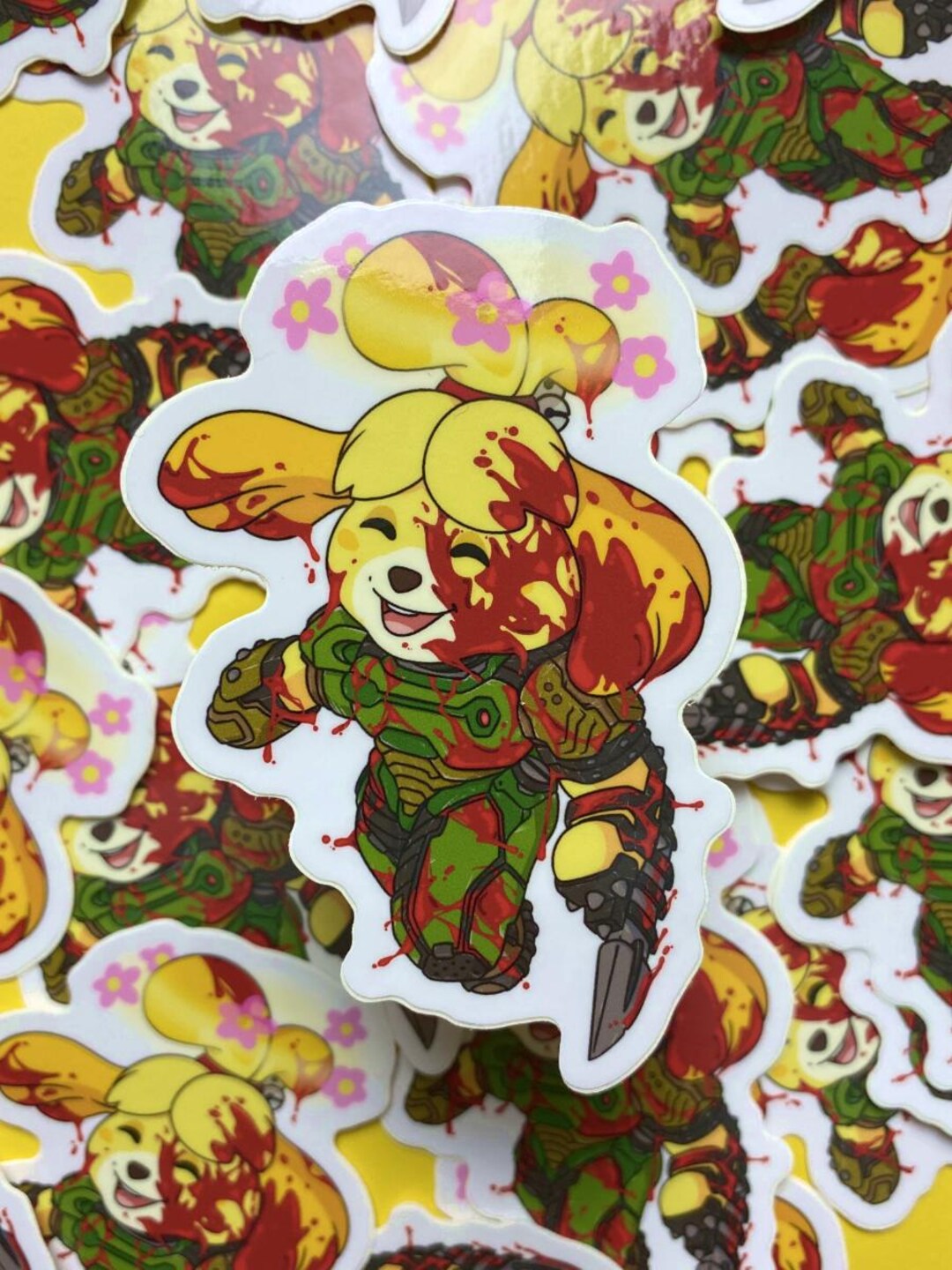 Doom Slayer Isabelle Sticker - Etsy