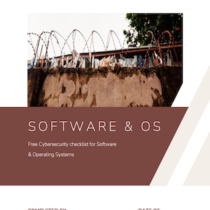 Free Cybersecurity Checklist – Software Essentials Small Businesses Must Implement (edition 1)