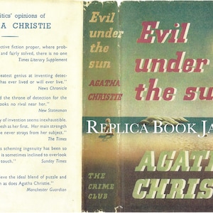 Evil Under The Sun (Agatha Christie) - een hoogwaardige facsimile-jas voor de 1e Britse editie van 1941