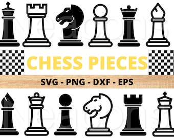 Chess pieces vector design high quality png svg dxf eps