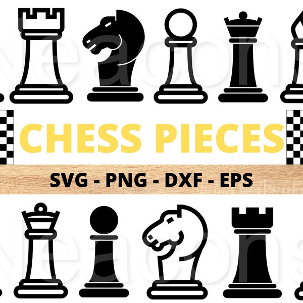 Chess pieces vector design high quality png svg dxf eps