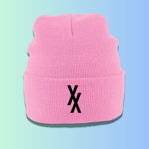 MGK Inspired Double XX Pink Cuffed Beanie One Size