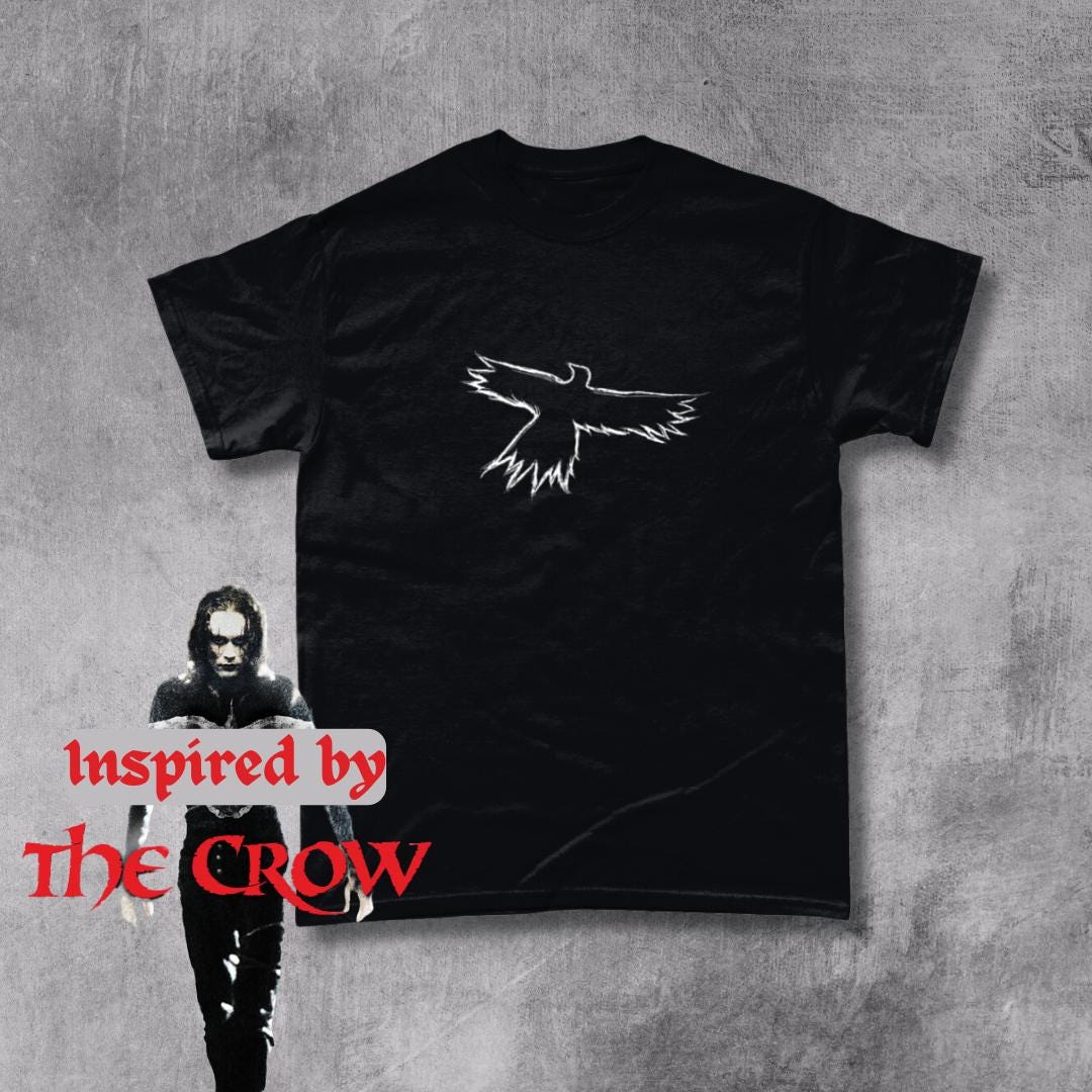Iconic Crow The Crow 1994 T-shirt: Iconic Movie Design, Unisex Black Tee - Etsy