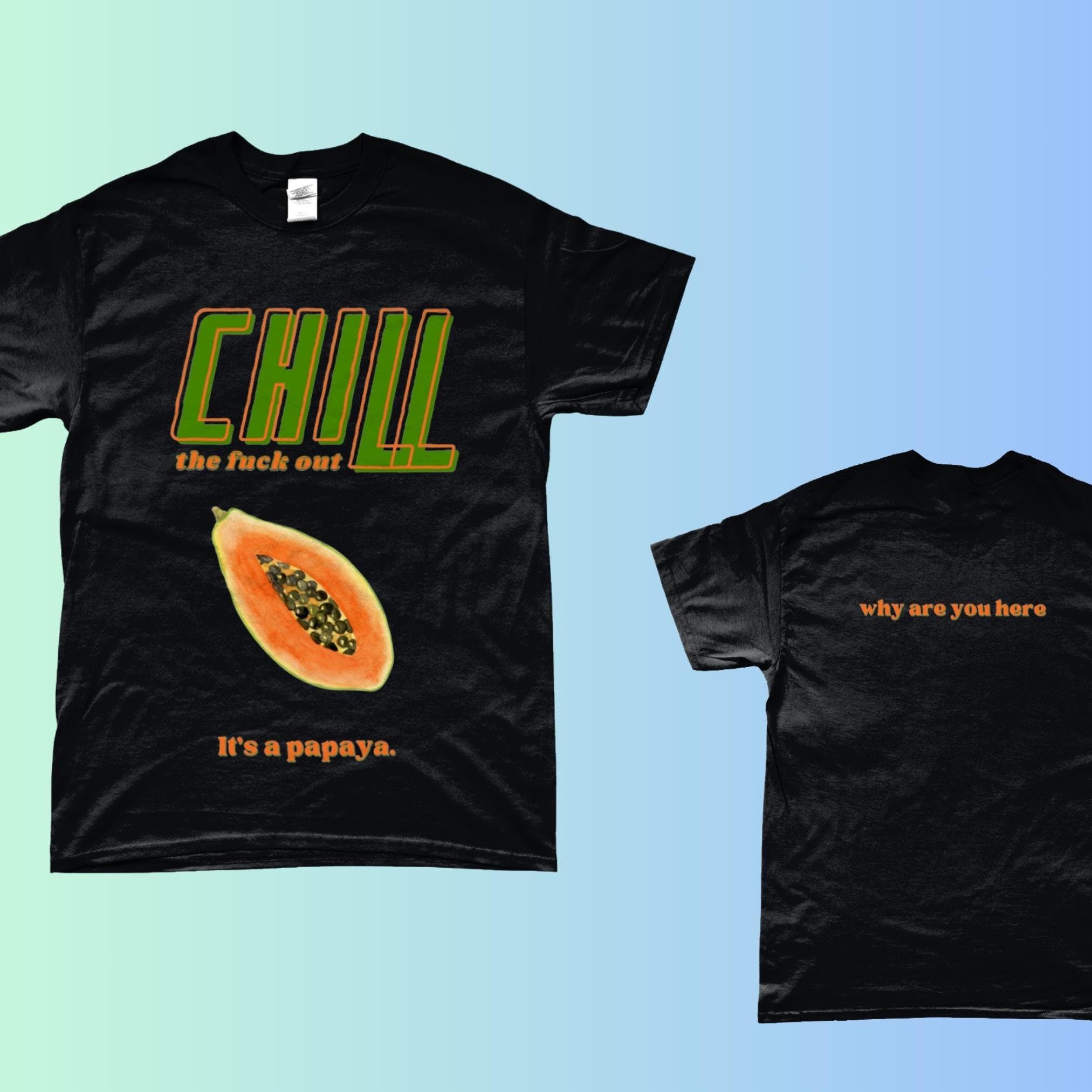 Machine Gun Kelly 'why are you here' Song Video Clip Inspired Papaya Tshirt