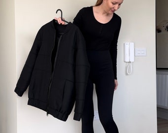 Black Woolen Bomber - Limited Edition