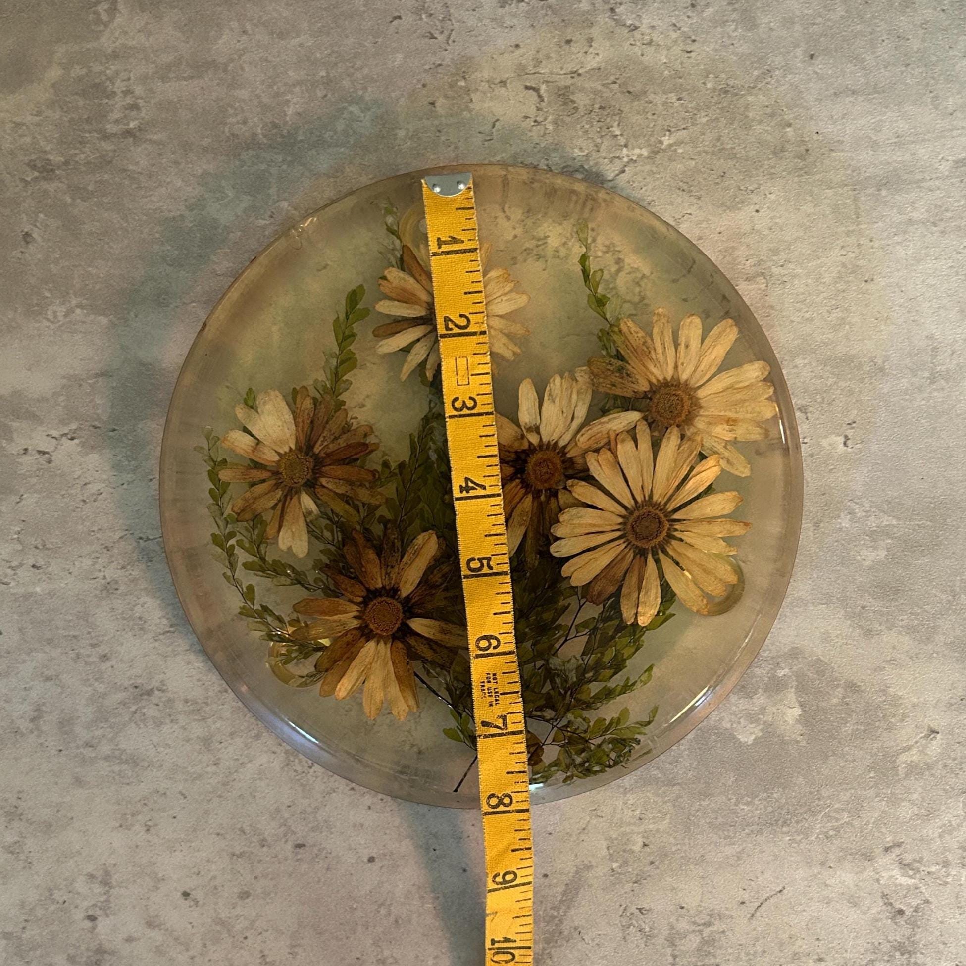 ヴィンテージ 1960年代 イエローフローラル ルーサイト