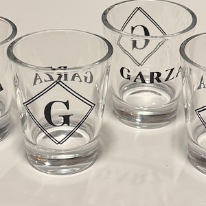 Custom Monogram Shotglasses