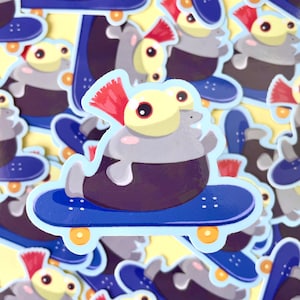 Splatoon Skating Little Buddy Smallfry Vinyl Sticker