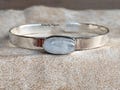 Moonstone Bangle, 925 Sterling Silver Bangle, Gift Bangle, Handmade Bangle, Beautiful Bangle, Moonstone Bracelet, Gemstone Bangle,