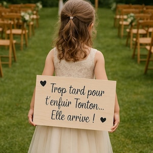 Pancarte entrée de cérémonie