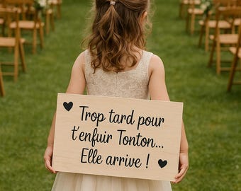 Pancarte entrée de cérémonie