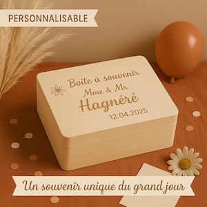 Livre d’or – Boîte à souvenirs personnalisée avec ou sans cartes à compléter – Animation originale