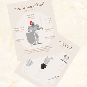 Armor of God | Bible Study For Kids | Homeschool | Learning activity | Faith-Based learning activity