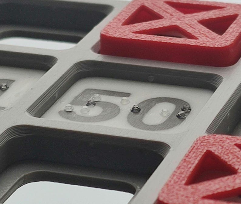 Braille Bingo Card 5x5 3D Printed | Tactile Modular Design | Enhanced ...