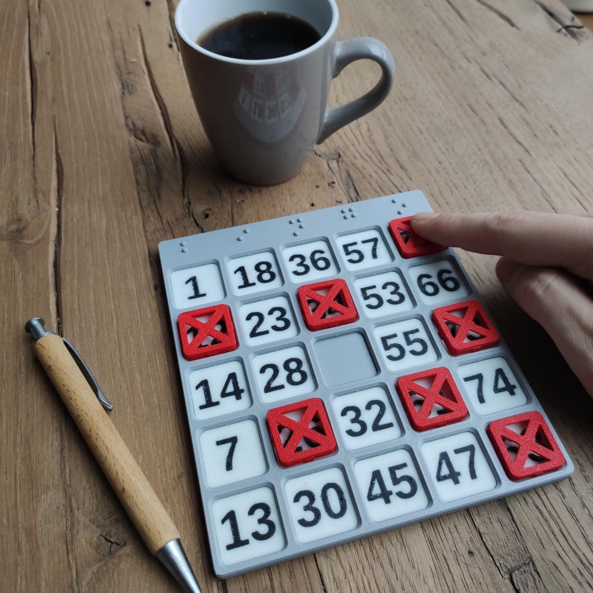 Braille Bingo Cards Braille Bingo Card Vision Forward