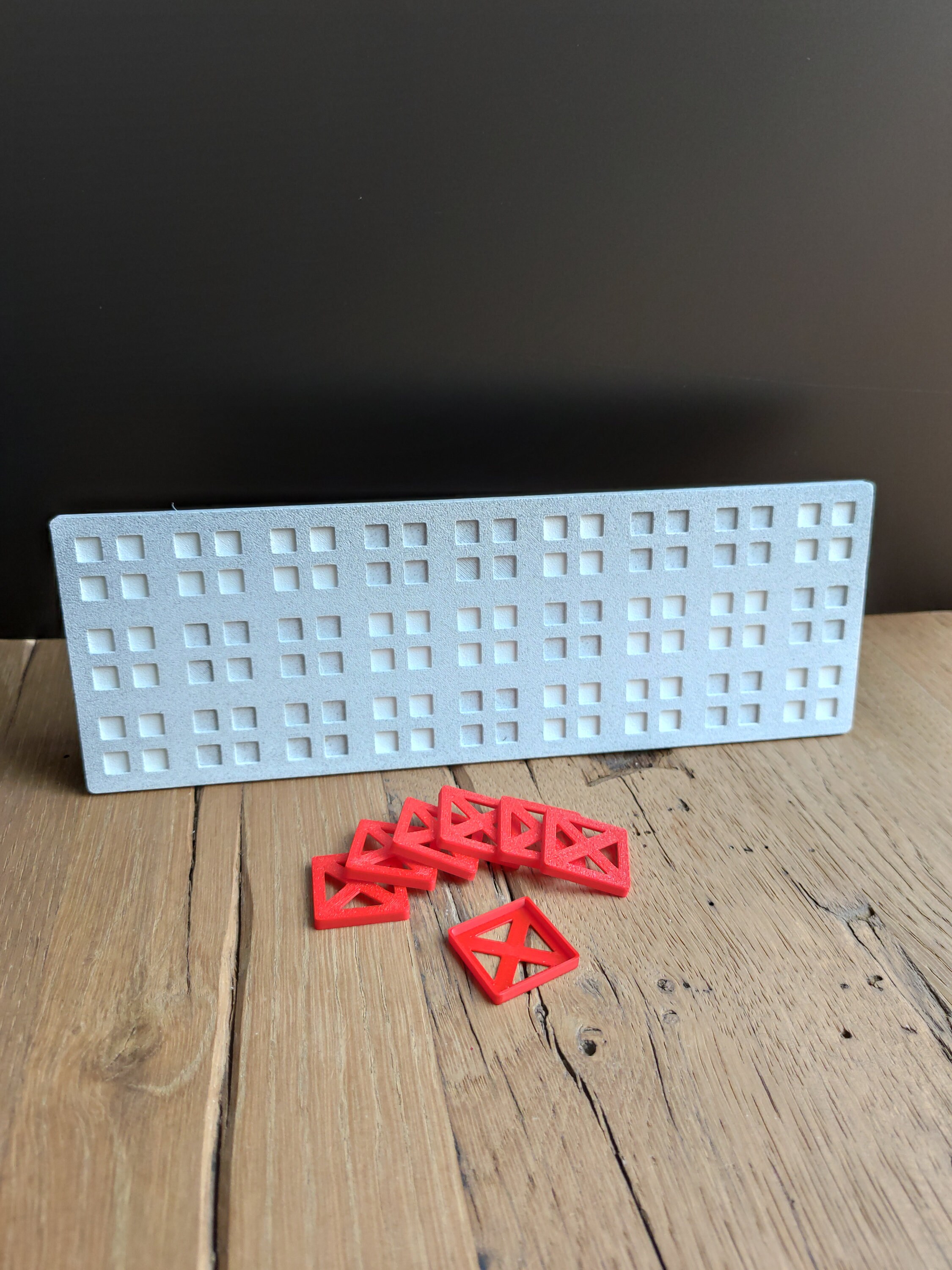 Braille Bingo Card 5x5 3D Printed Tactile Modular Design