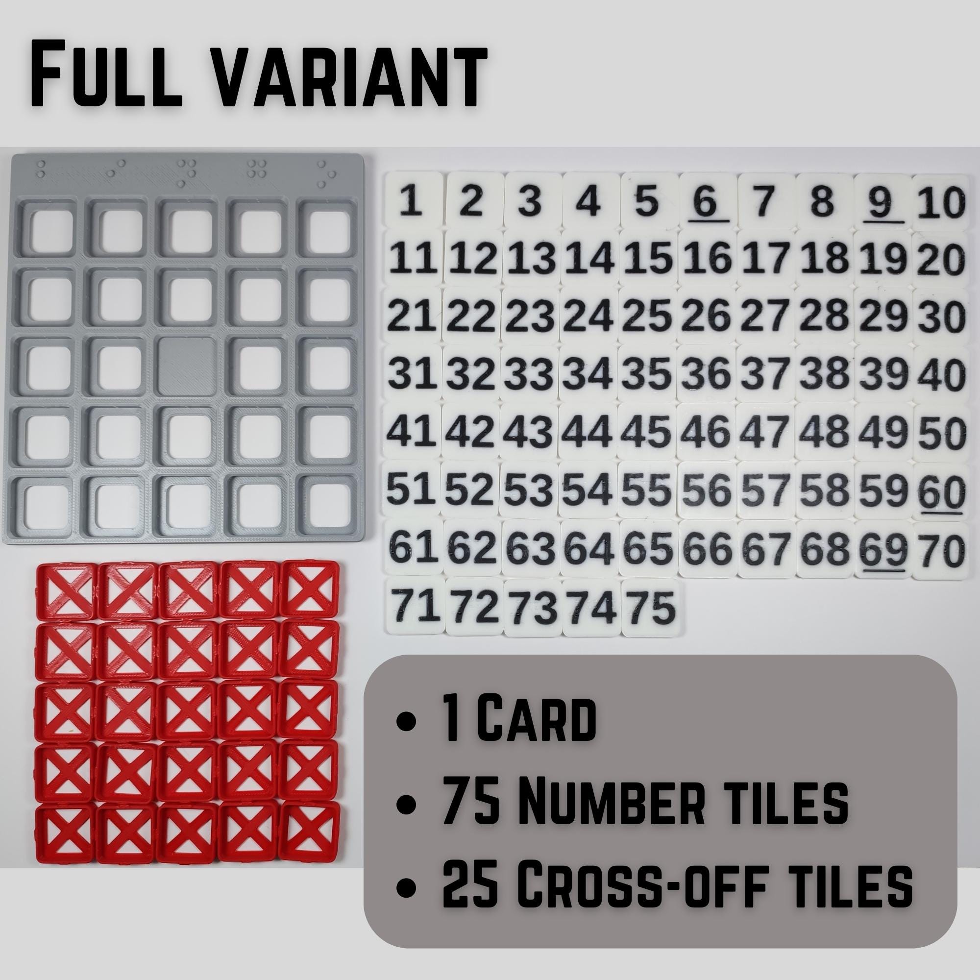 Braille Bingo Cards Braille Bingo Card Vision Forward