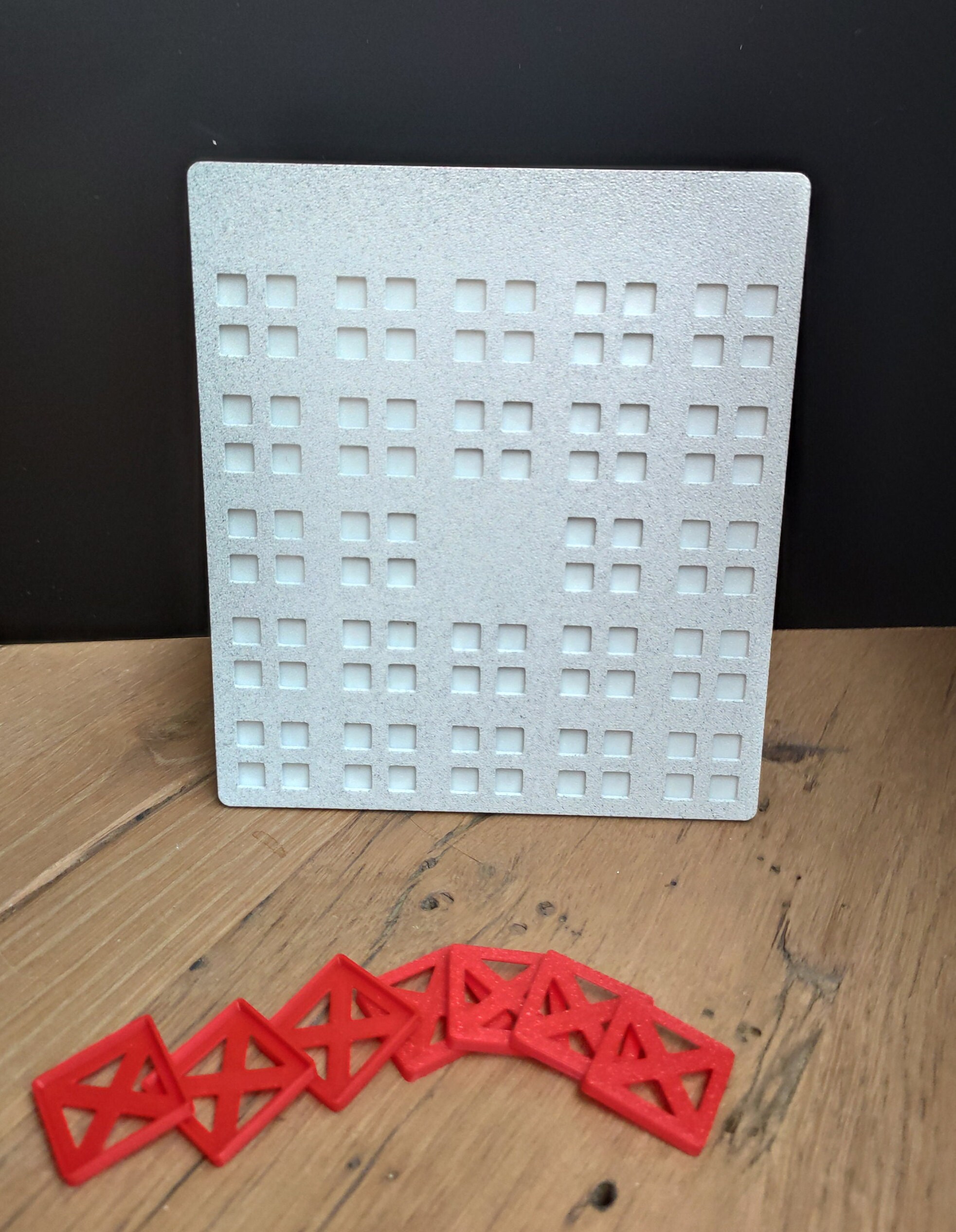 Braille Bingo Card 5x5 3D Printed Tactile Modular Design Enhanced