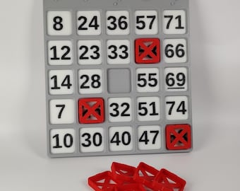 Blindenschrift Bingo Karte: 5x5