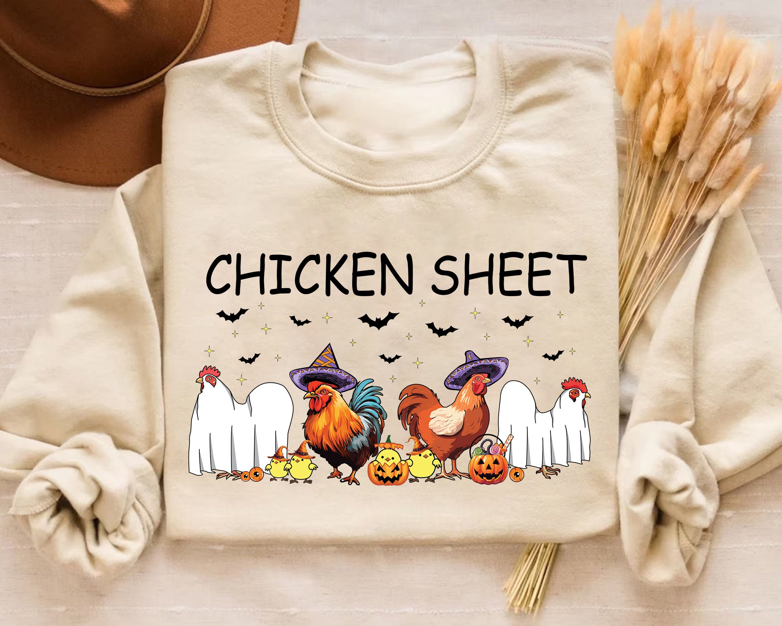 Chicken Sheet Pngsvg Ghost Chickens Png Halloween Chickens - Etsy