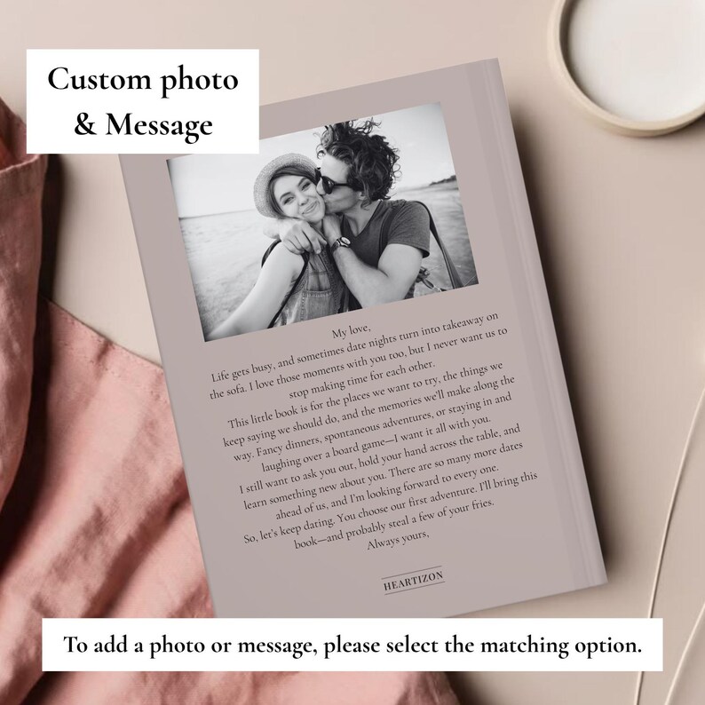 Date Night Gift Idea Journal Custom Newlywed Couple Gift Married Couple ...