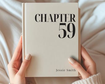 Regalo per il 59° compleanno: un nuovo capitolo. Diario per il 59° compleanno, quaderno personalizzato per il compleanno, quaderno per i 59 anni, un nuovo capitolo personalizzato, regalo per lei.