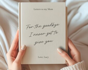 Custom Grief Journal Gift for Support memorial Loss of Mom Dad Grief Notebook Bereaving Mum Passing Away Remembrance Grieving Sympathy Gift