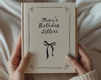 Birthday Letters to My Daughter Journal Custom Birthday Letters Book Personalized Memory Keepsake Personalized Journal for Girls Notebook