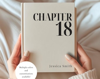 18th Birthday Gift New Chapter 18 Journal Custom Birthday Notebook  Eighteen Year Notebook Personalized new chapter begins Gift for her